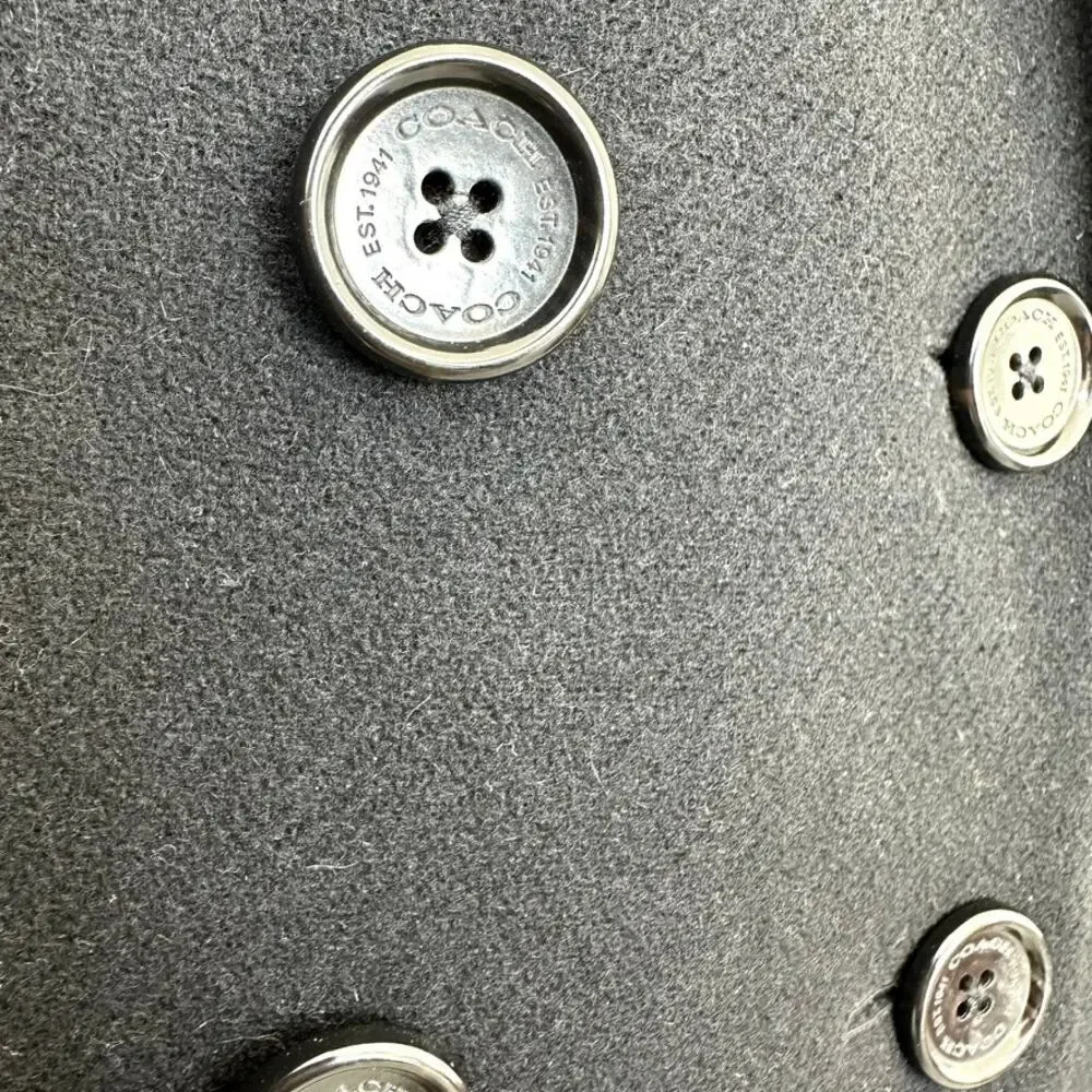 Coach black wool